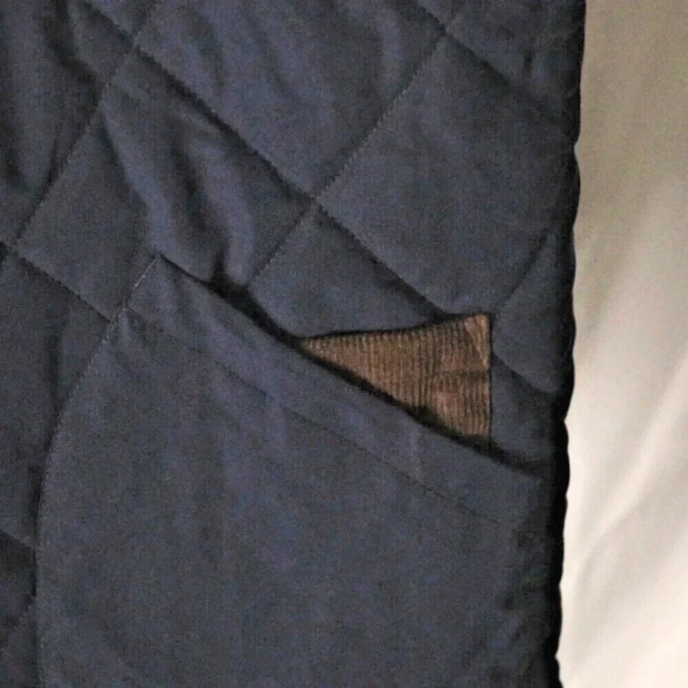 Original weatherproof vintage vest corduroy quilted men's size‎ xl blue brown